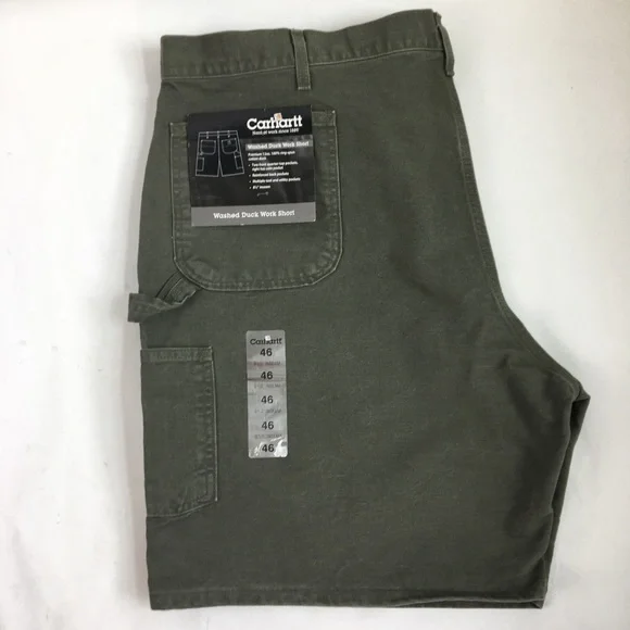 Carhartt Washed Duck Work Short Green 46 - Picture 13 of 16